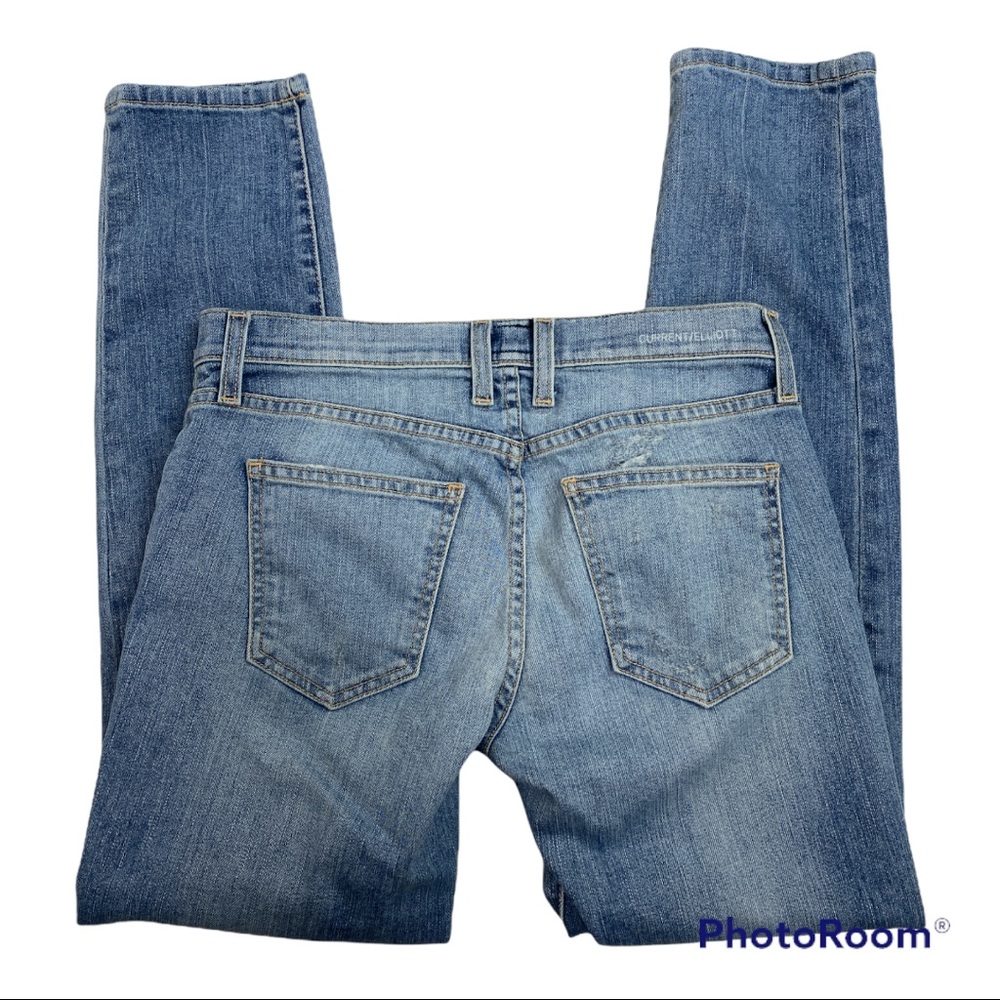 Jeans Current Elliot Womens The Fling Heirloom Repair Slim Boyfriend Jeans - Picture 5 of 14